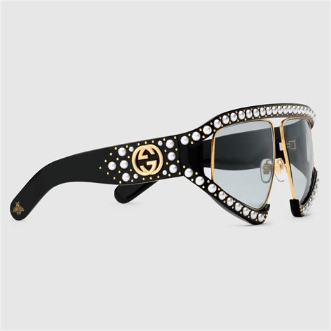 gucci sunglasses bee logo|gucci bee sunglasses women's.